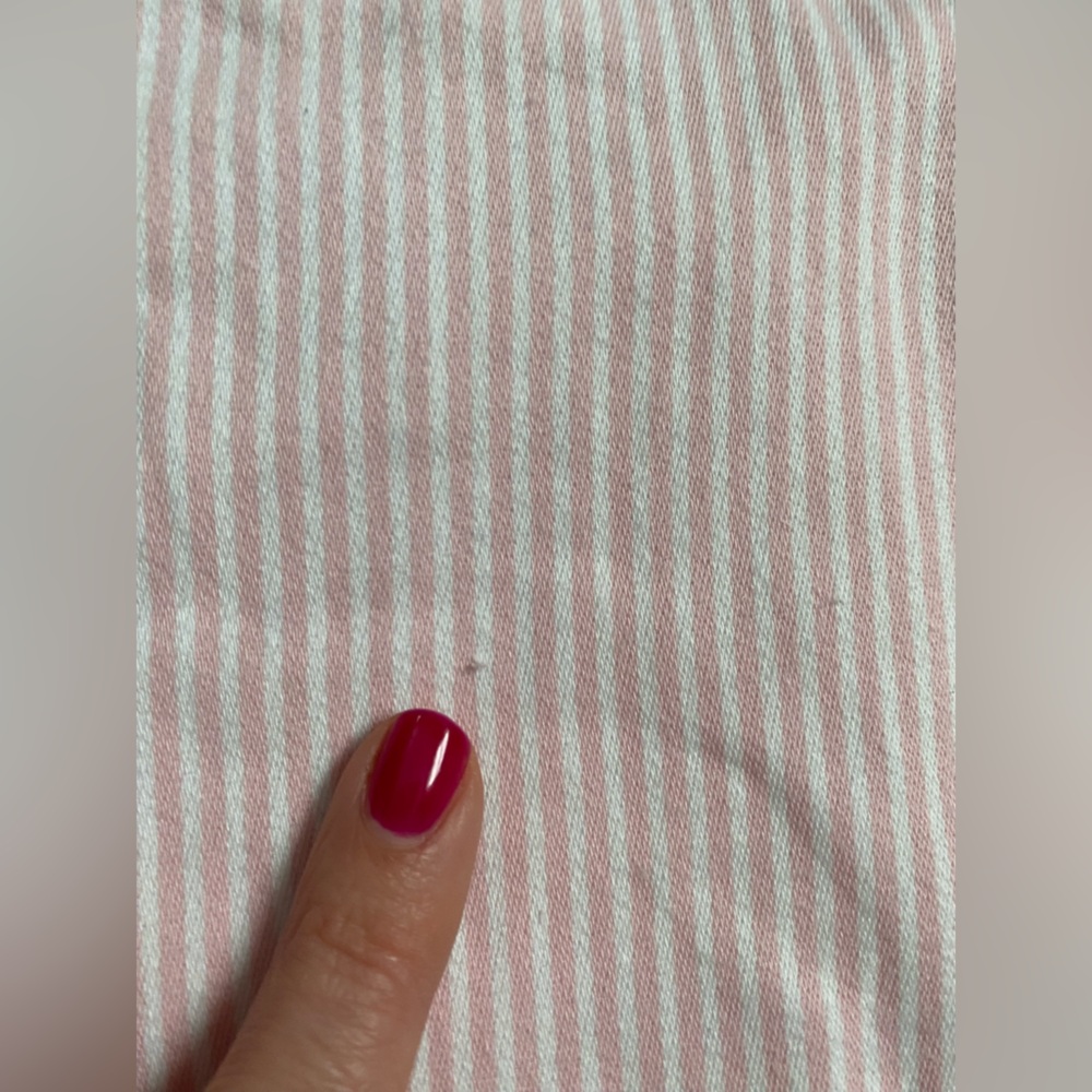 OshKosh B'gosh- toddler girl Overalls 4T pink stripe spring summer pinstripe - Picture 13 of 16